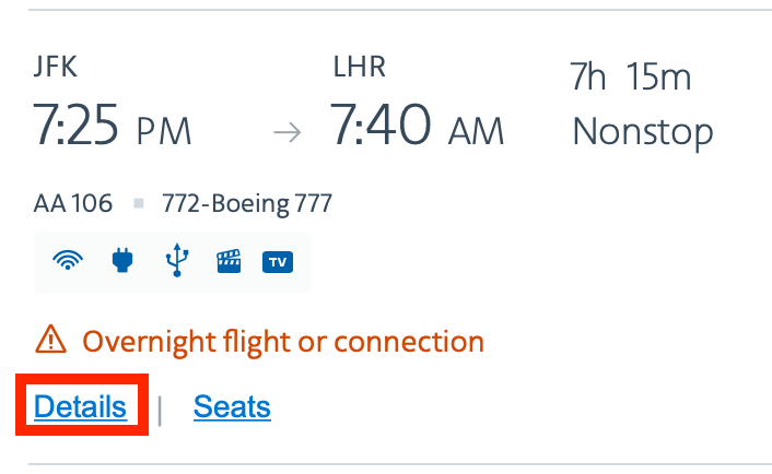 Click the Details Button Screen Shot