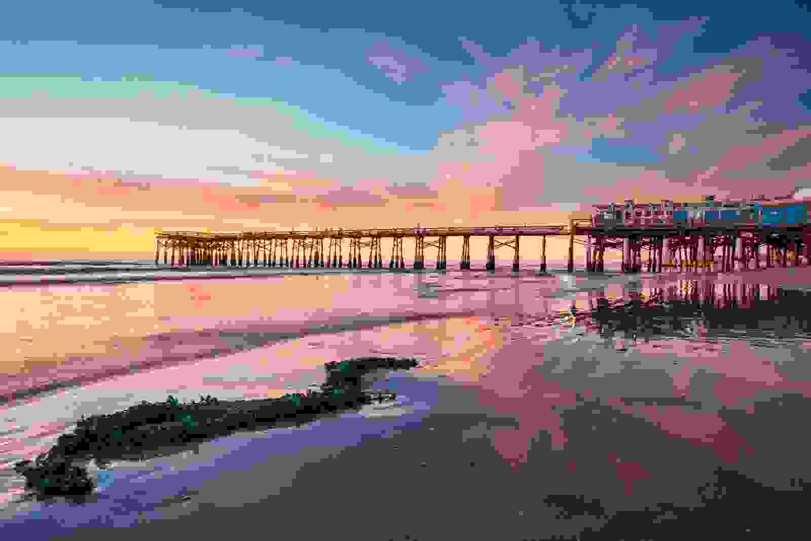 Cocoa Beach Florida with the Cocoa Pier. (Photo by Brad McGinley Photography/Getty Images)