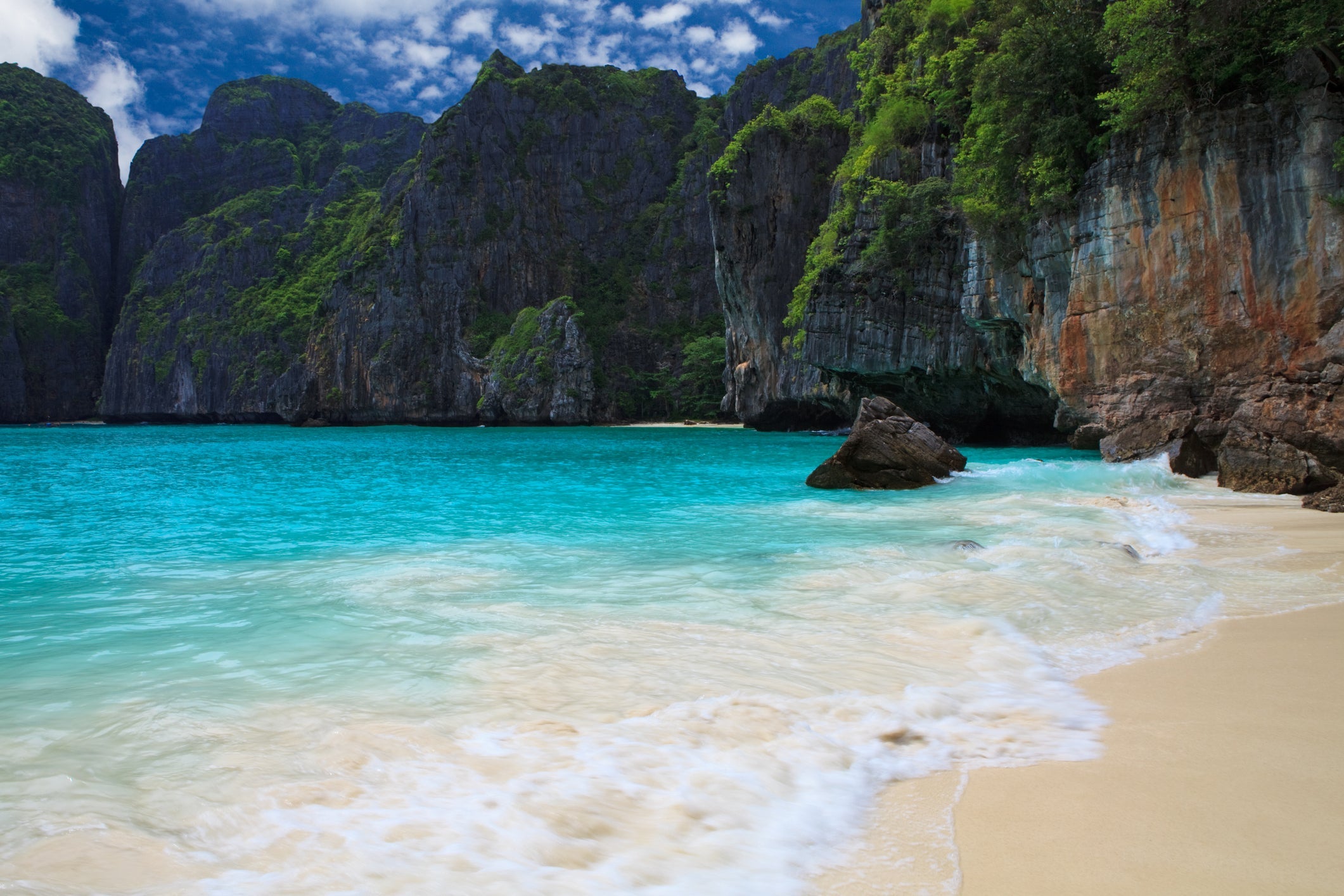 Maya Bay and Loh Samah Thailand Phi Phi Islands