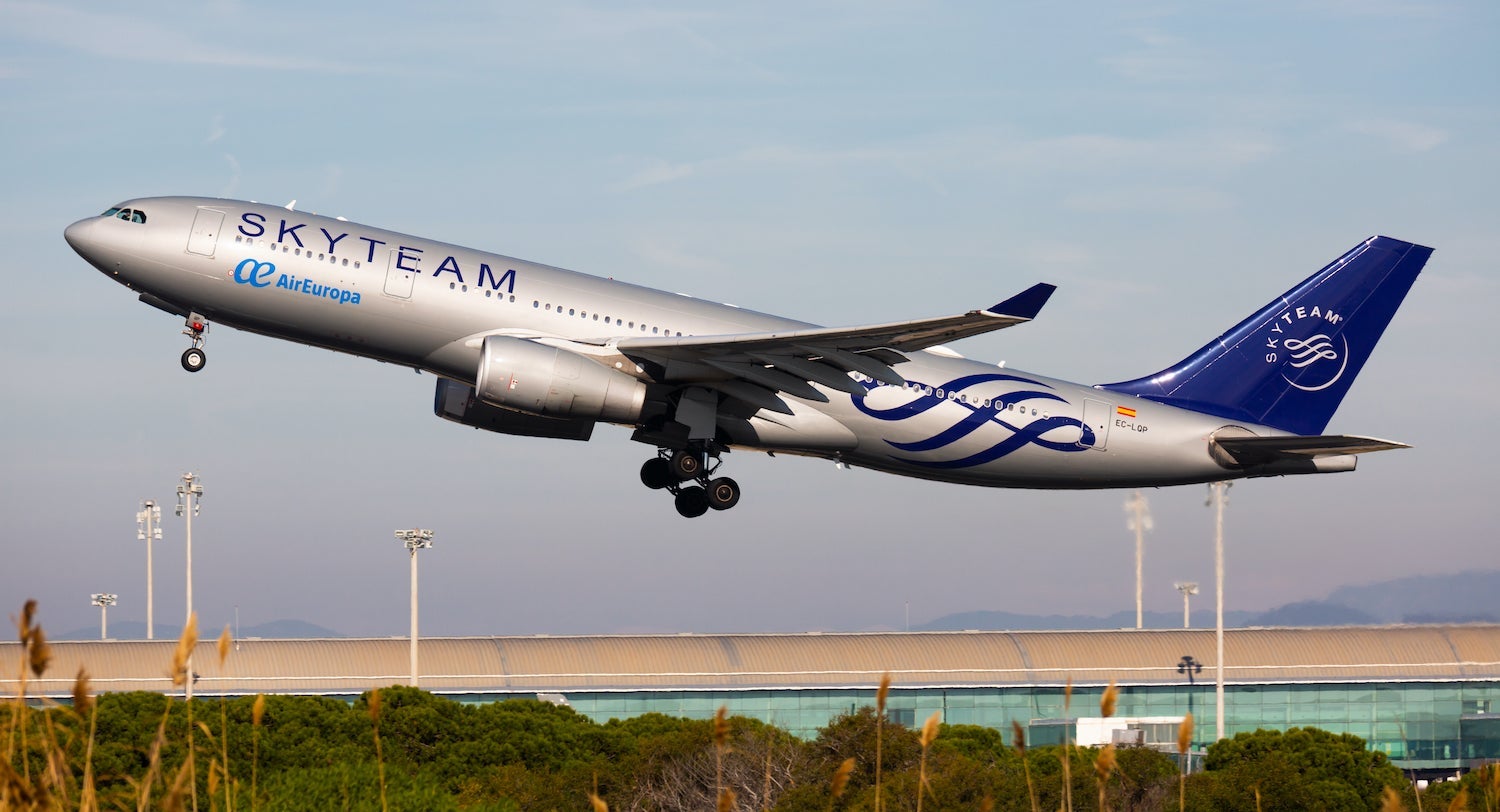 SkyTeam Livery Air Europa Plane Taking Off