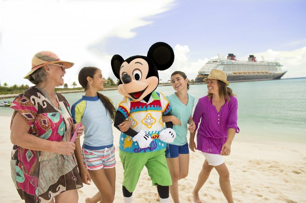 Disney Cruise Line mickey beach