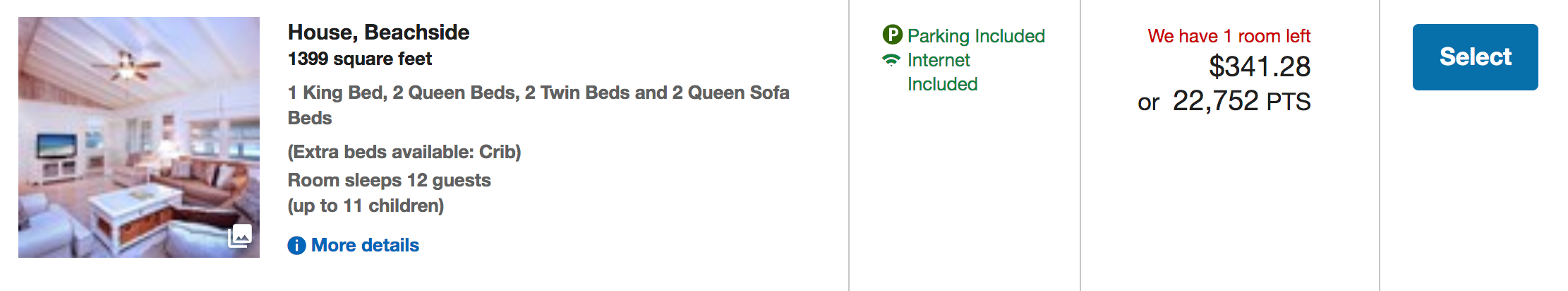 Screenshot courtesy of Chase's travel portal