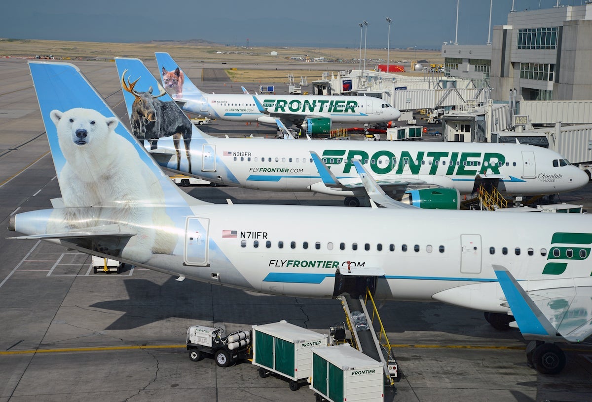 Frontier Airlines Planes at the gate in DEN