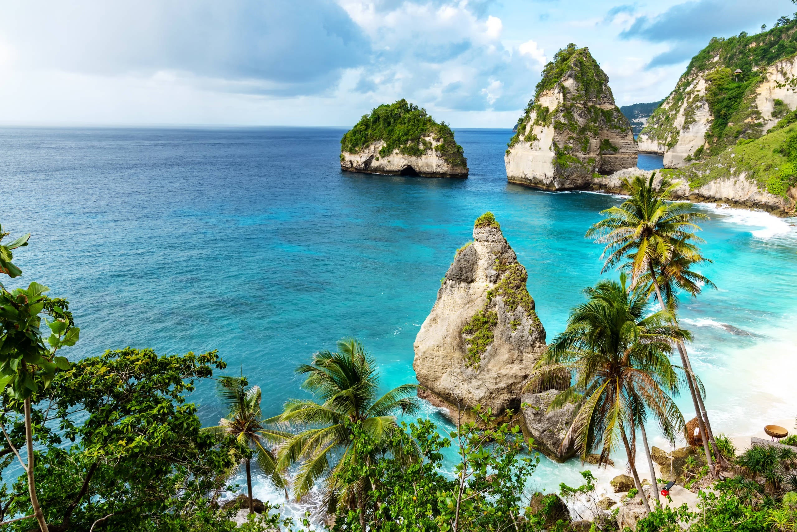 Diamond Beach in Nusa Penida Bali.