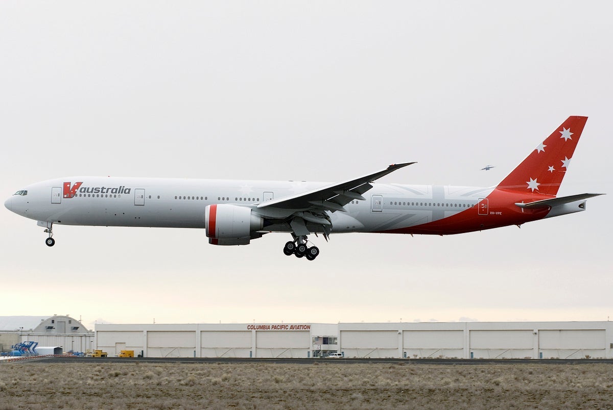 Virgin Australia 777 Moses Lake