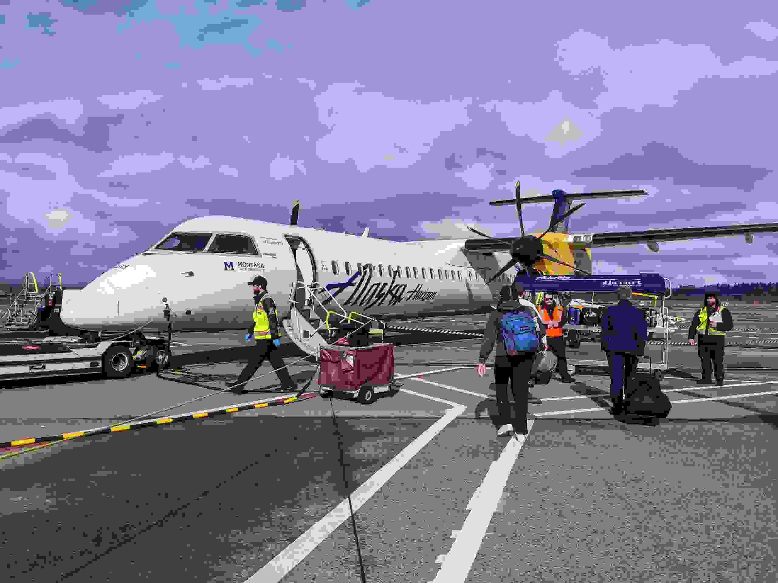 Whenever I board directly on the tarmac, I always hang back to snap some photos if possible.