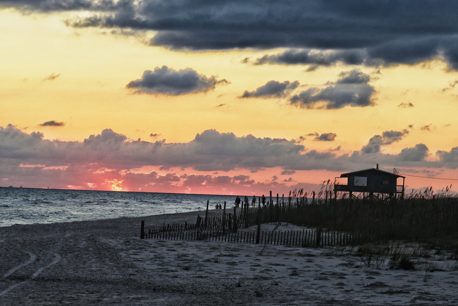 Sunset at Gulf Shores, Alabama