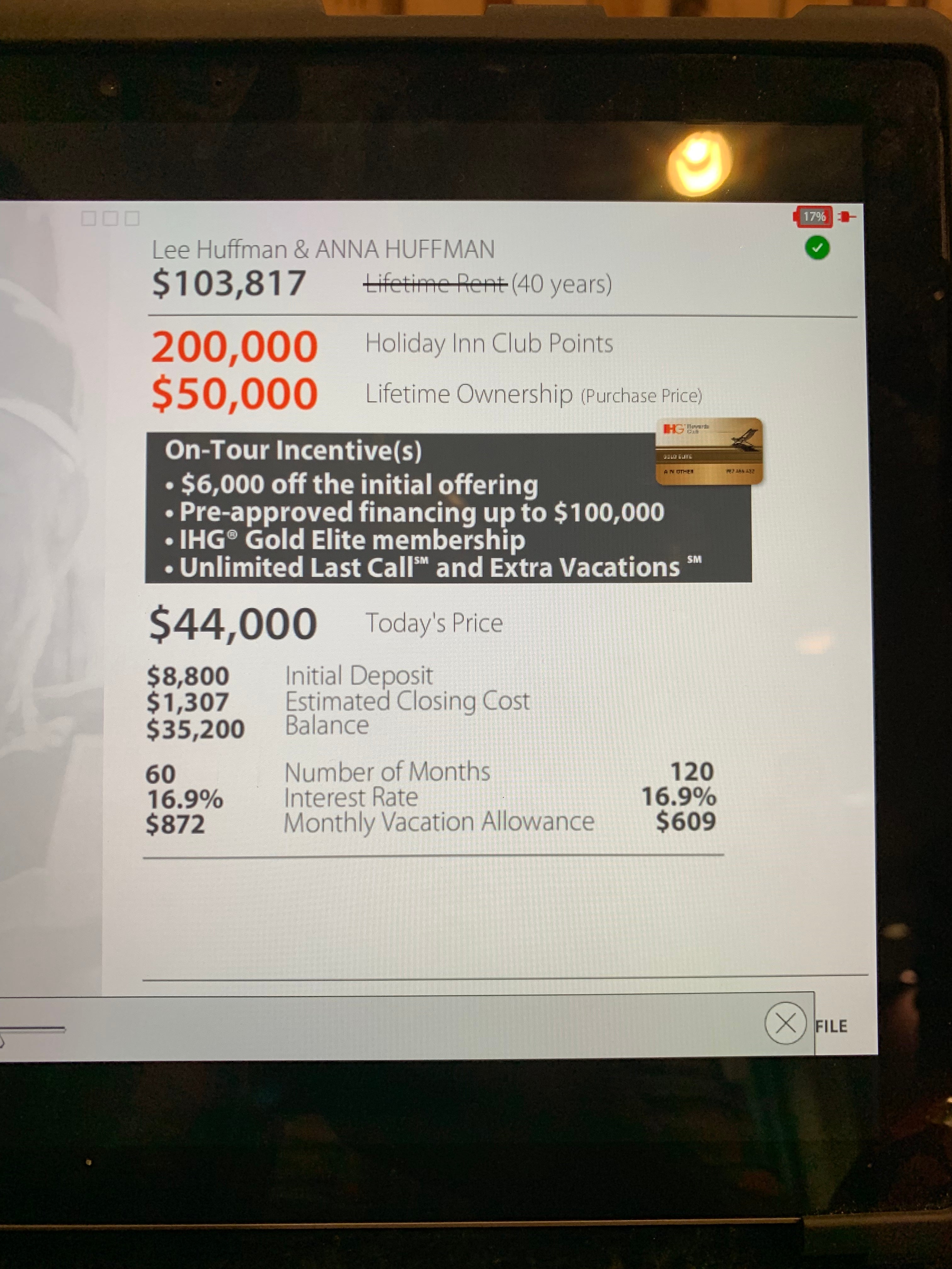 Holiday Inn Club Vacations timeshare Gatlinburg membership price