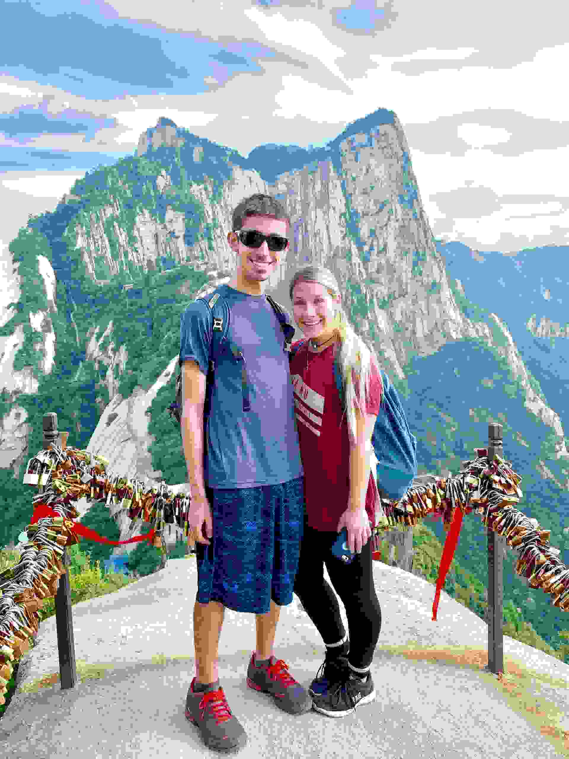on top of mount huashan near Xi'an