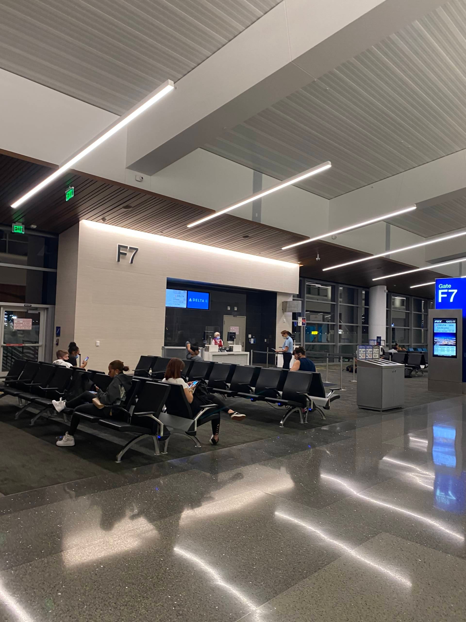 Delta gate area during the pandemic in Phoenix