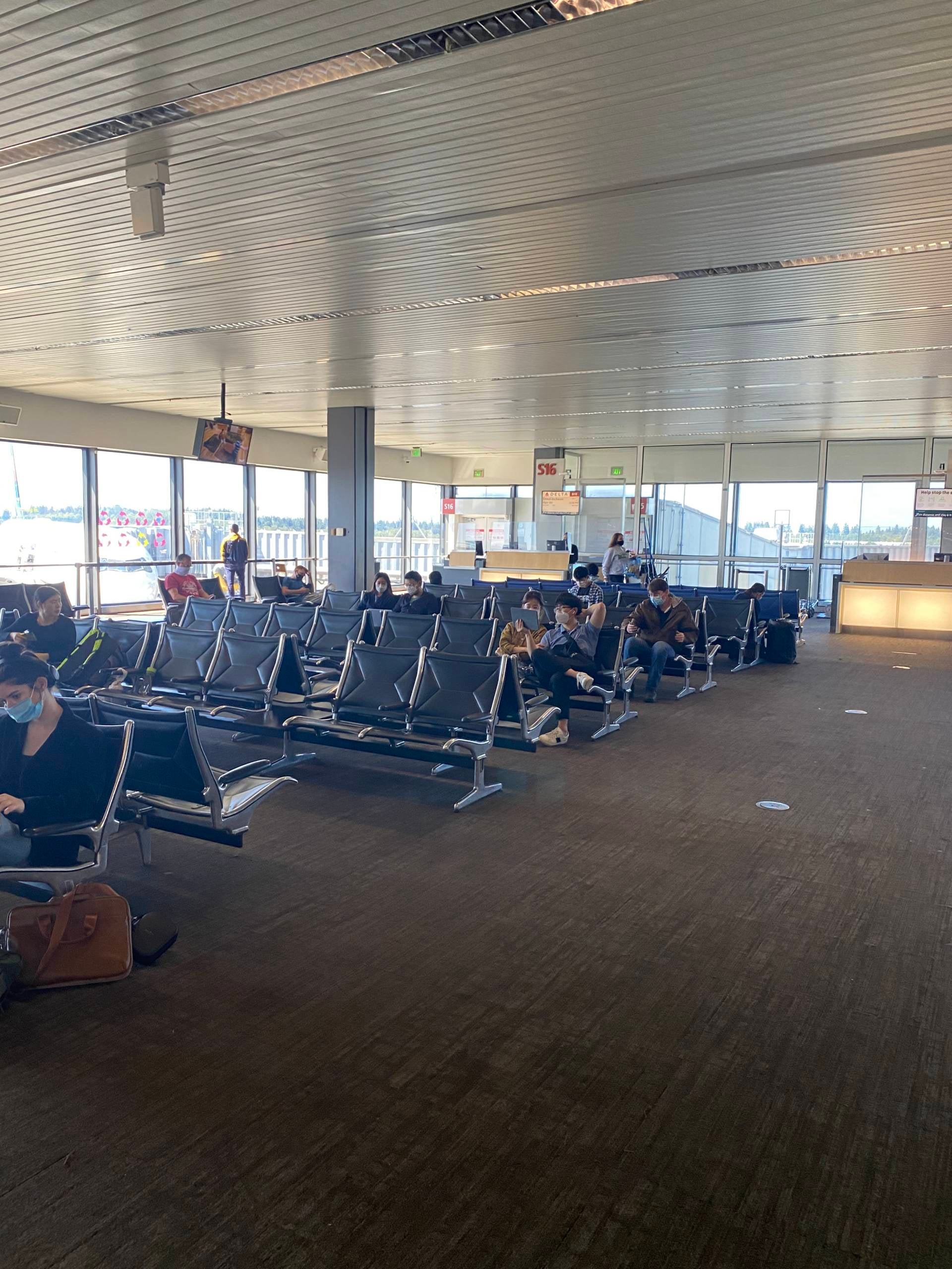 Gate area in Seattle, South Satellite Terminal