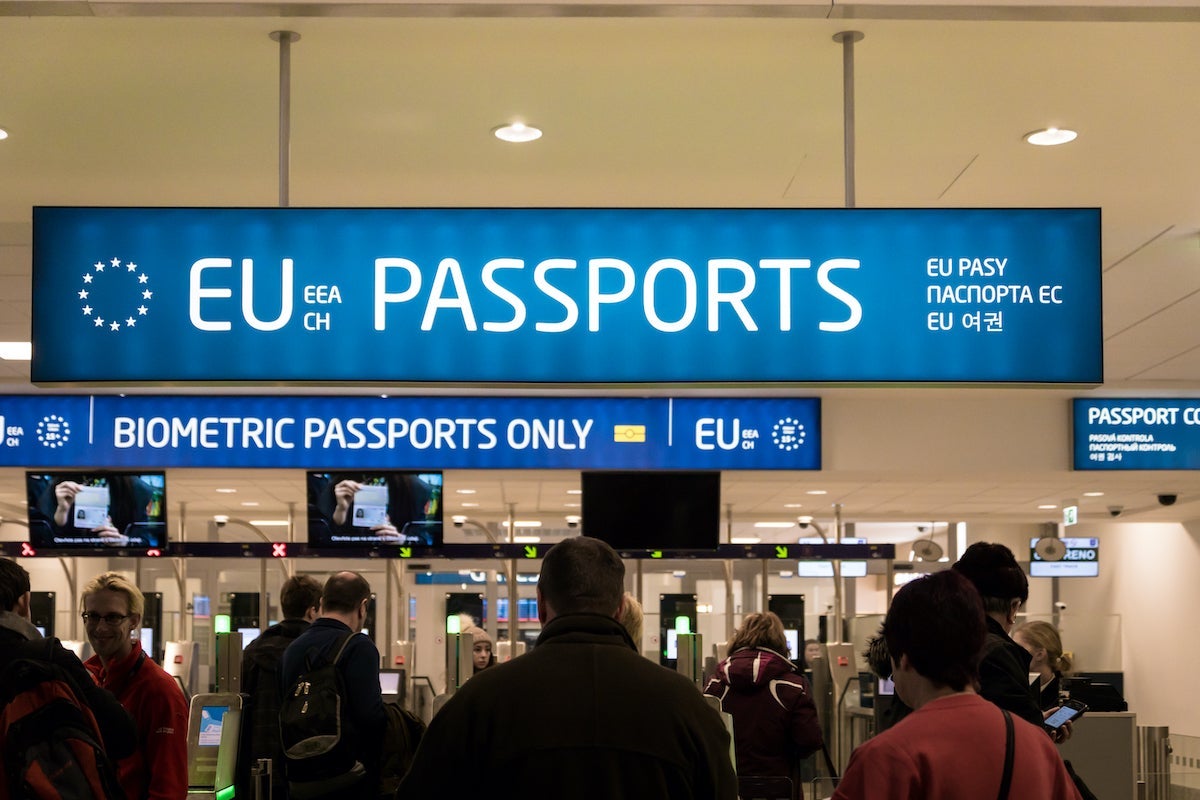 Passport Control at Prague Airport