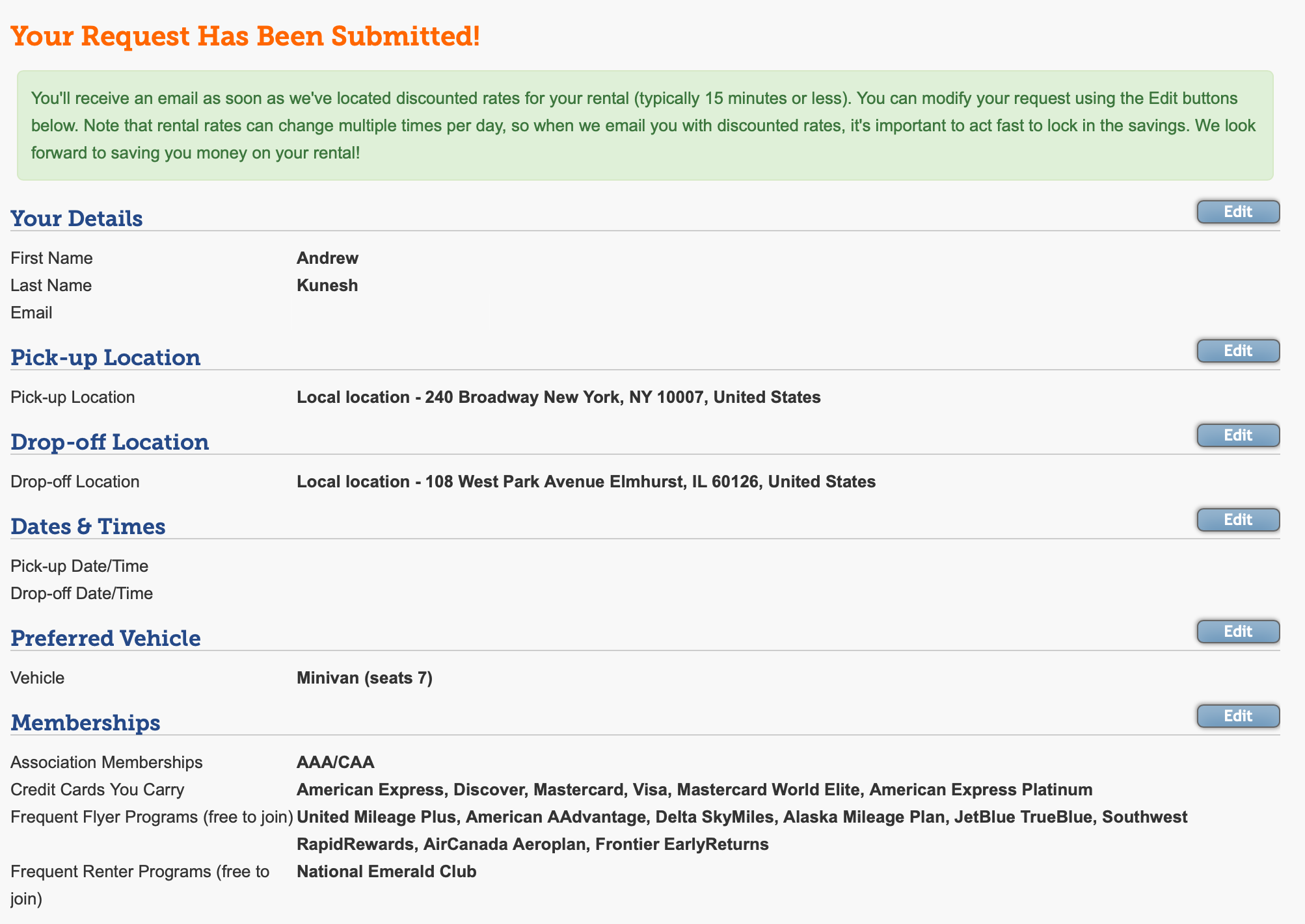 Sample AutoSlash Submittal