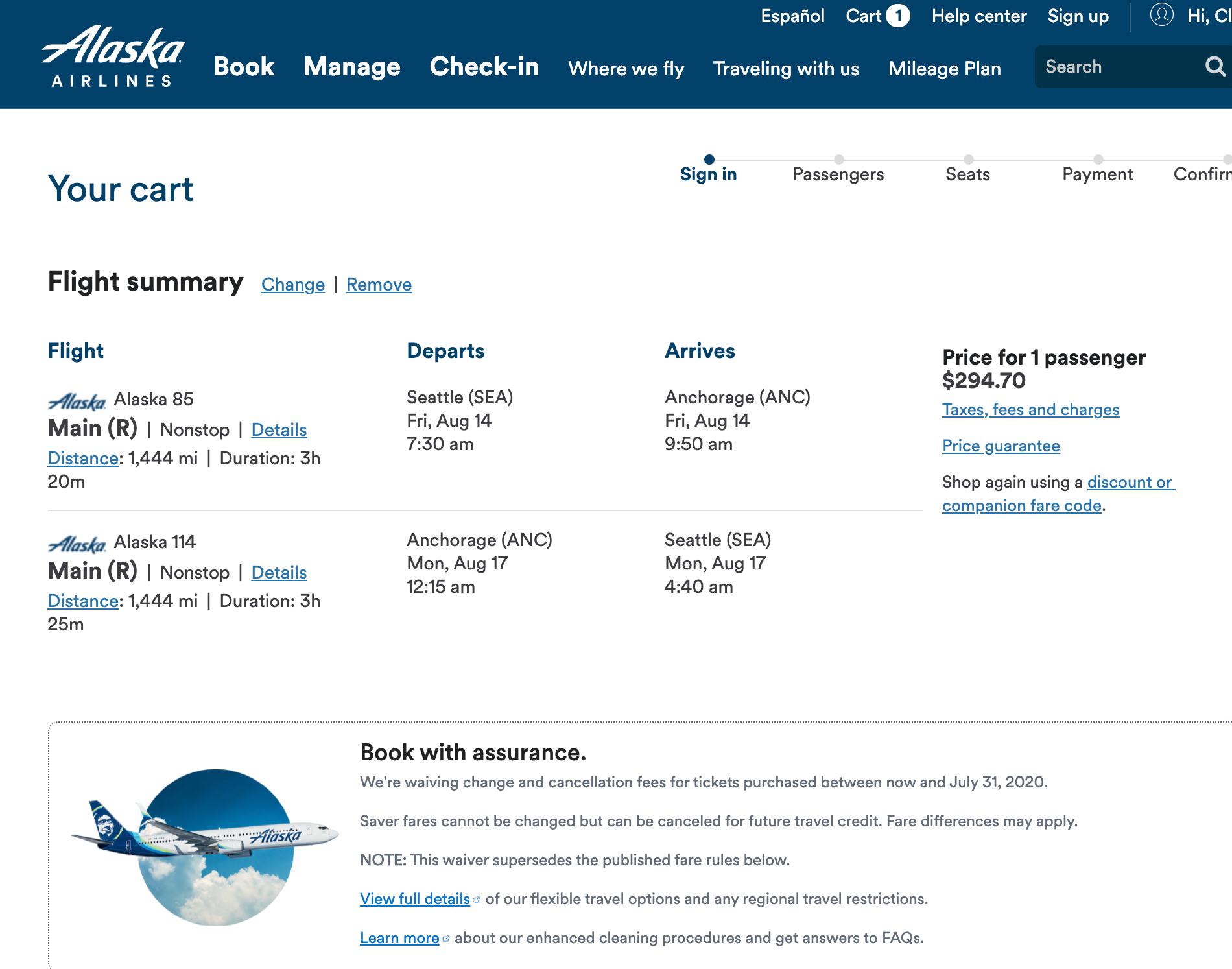 (Image courtesy Alaska Airlines)