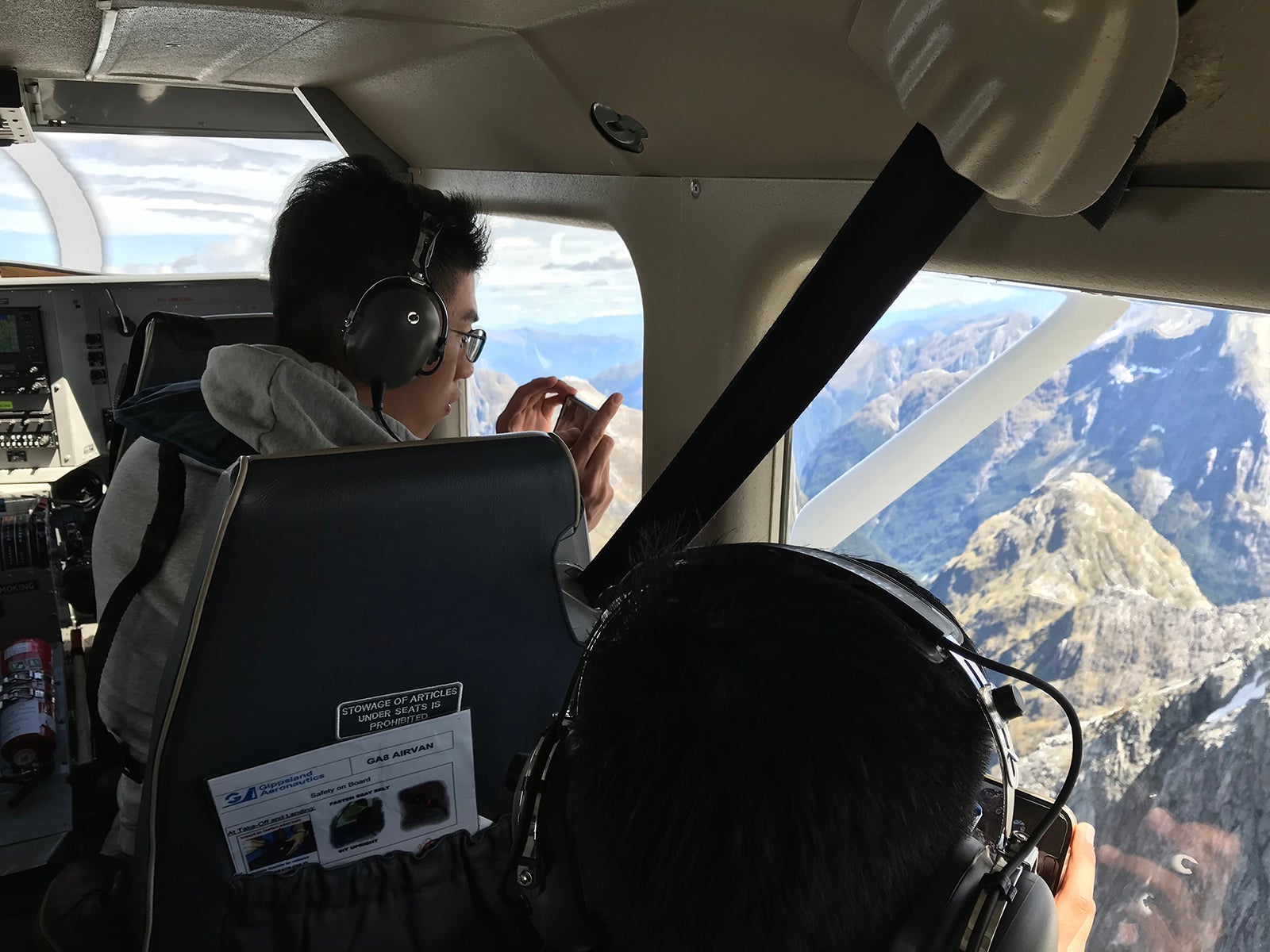 Man on helicopter