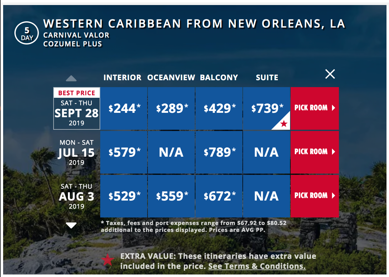 Carnival Valor