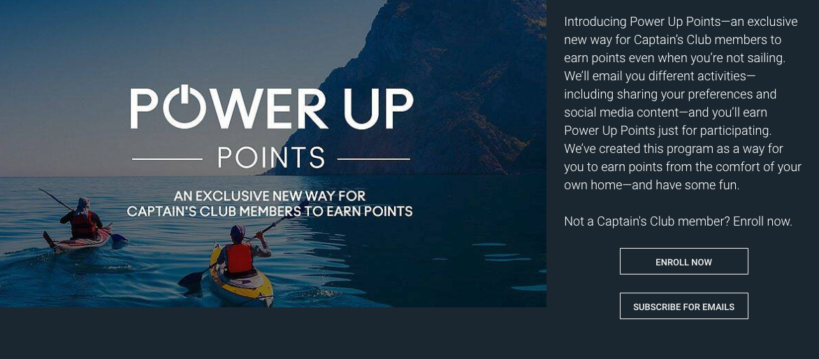 Celebrity Cruises Power Up Points program