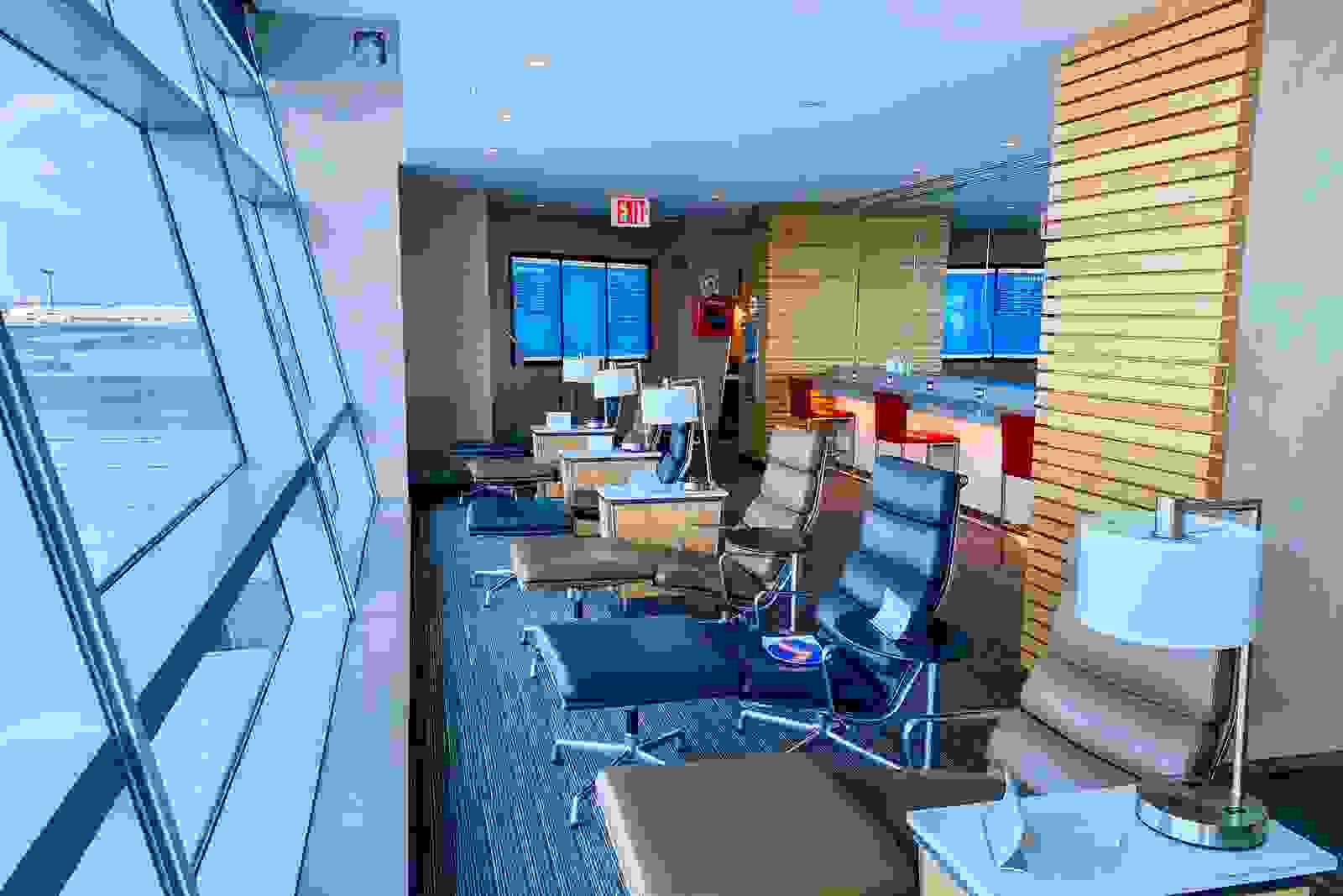 Temporary Terminal 8 Admirals Club