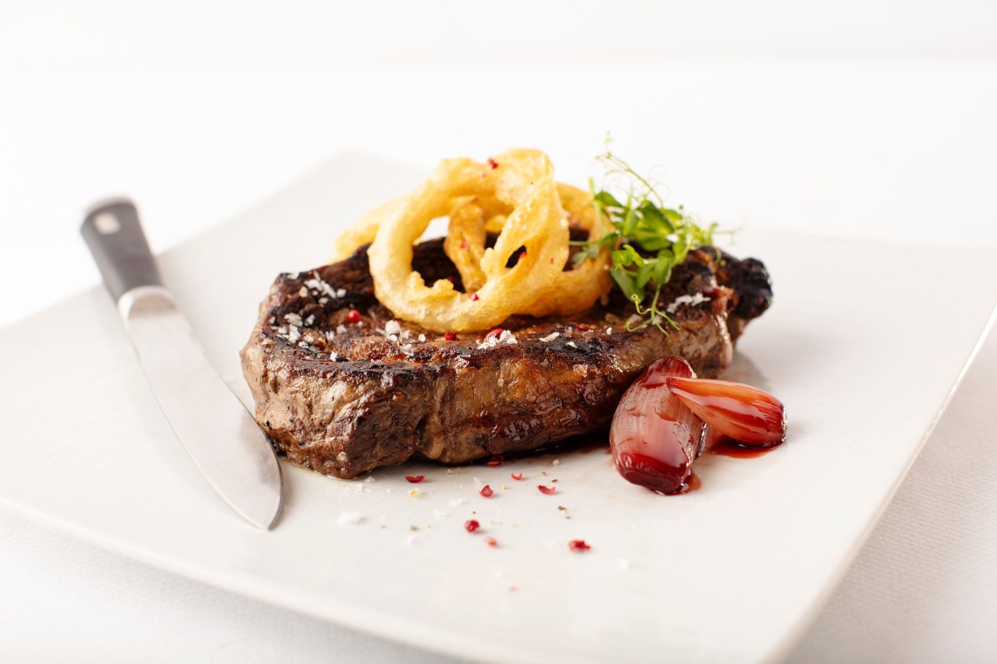 Delmonico steak served at Holland America's Pinnacle Grill