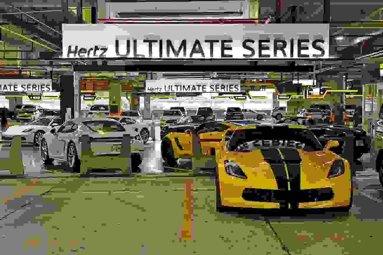 High End Cars in Hertz Ultimate Series Lot