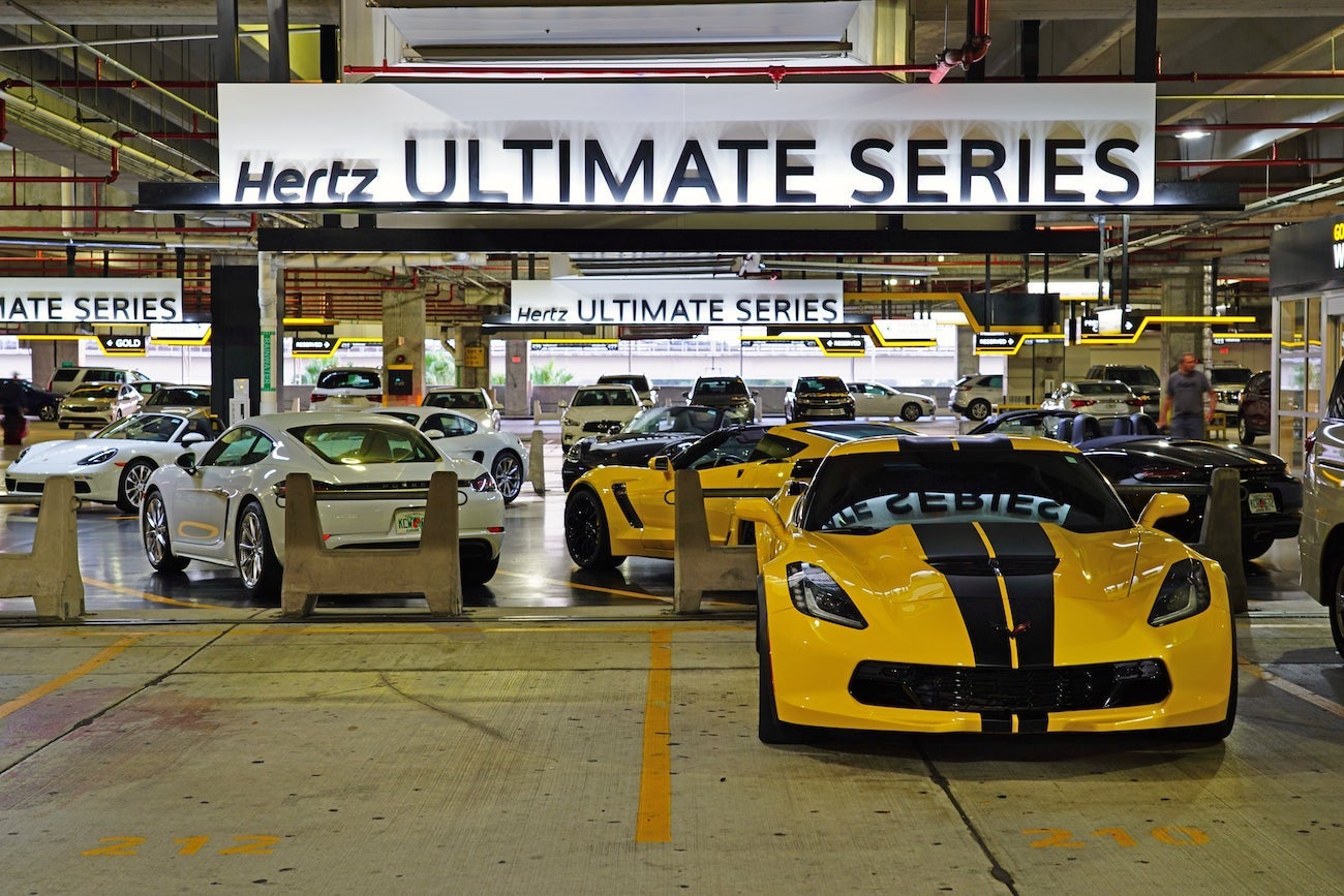 High End Cars in Hertz Ultimate Series Lot