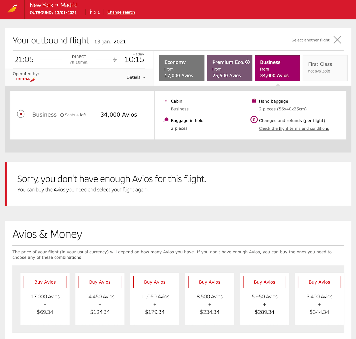 Iberia 50% Pricing