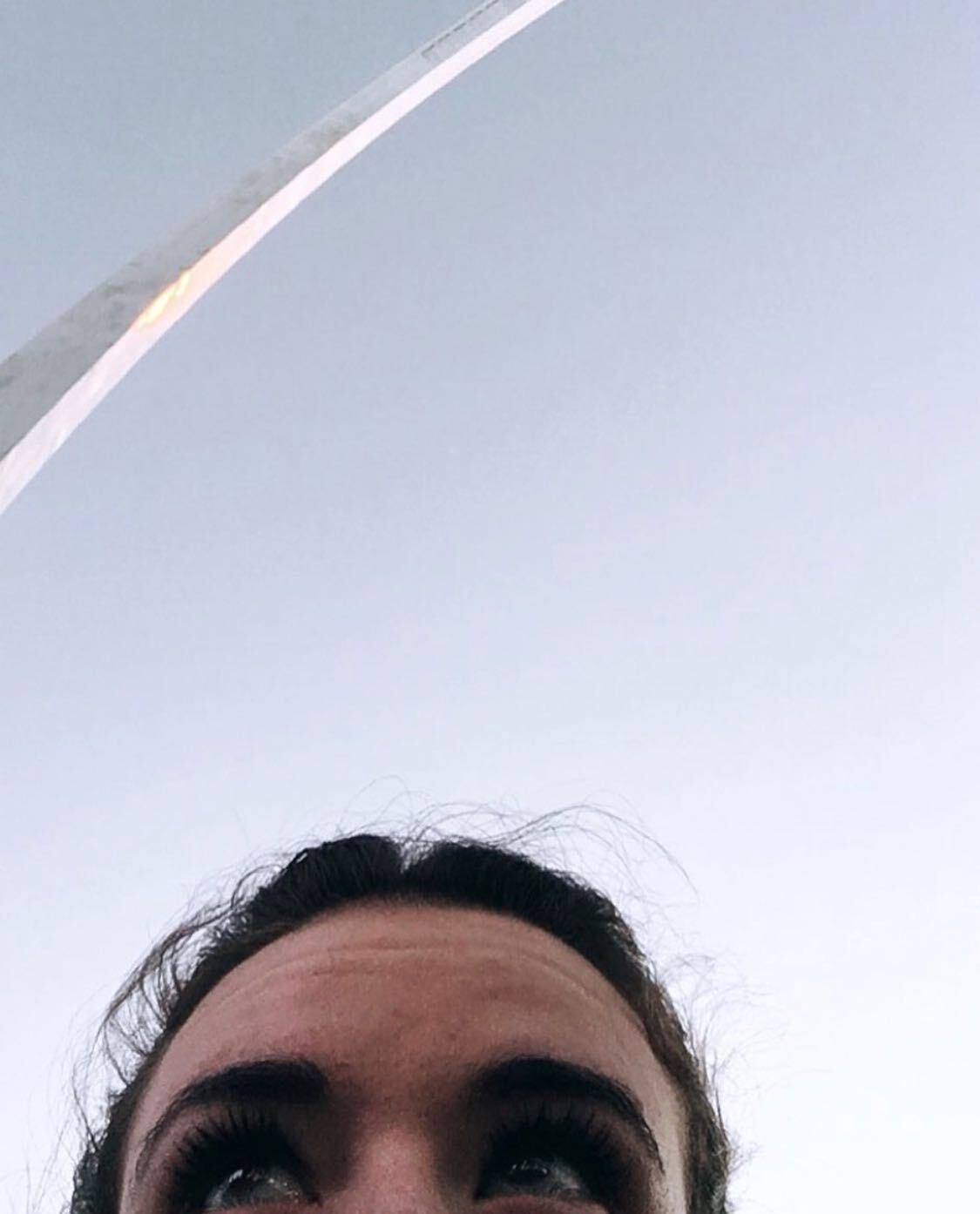 Mimi at the arch.