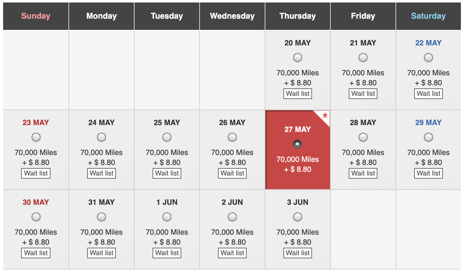 JAL Award Space May 27