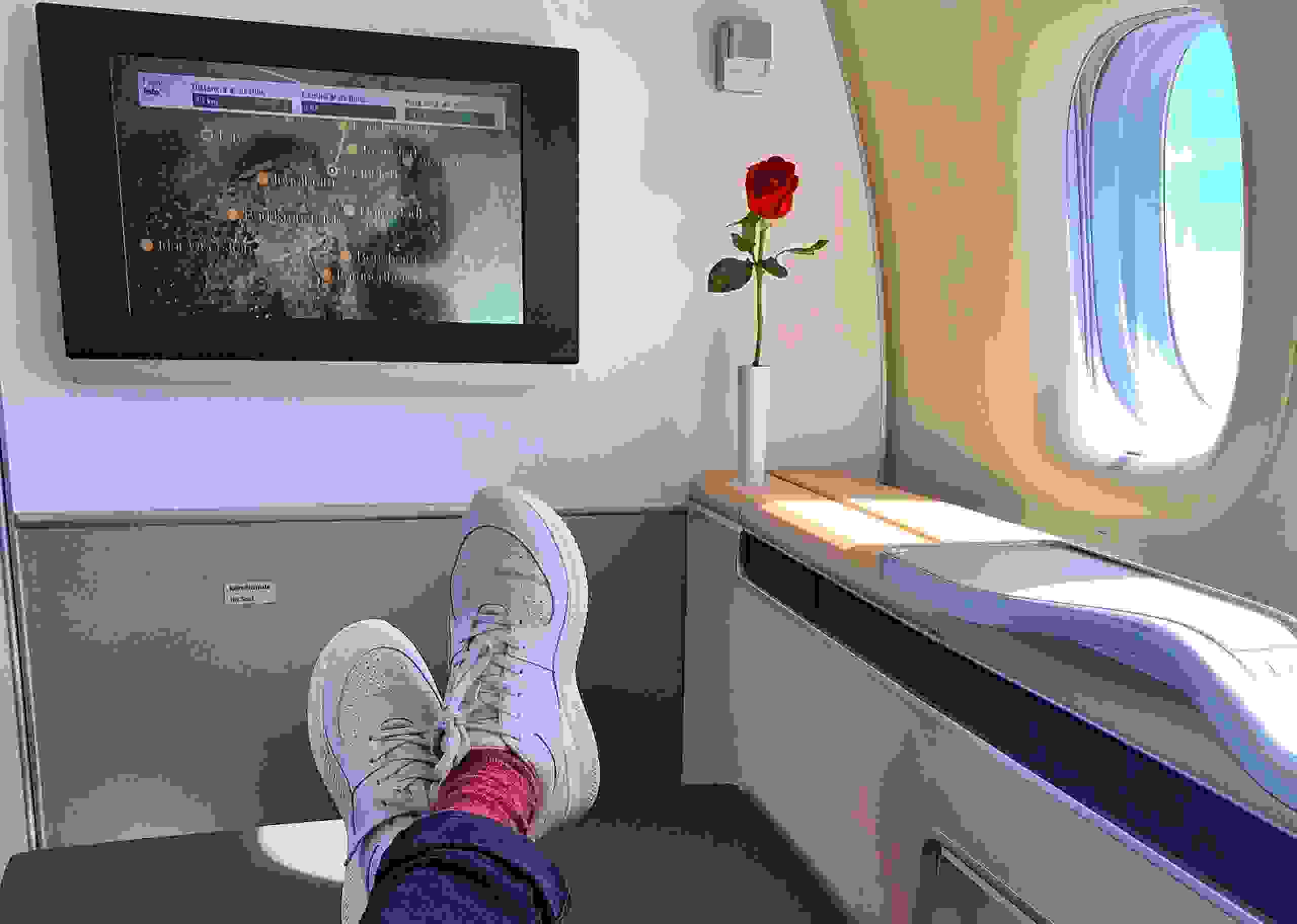 Lufthansa First Class, booked with Avianca LifeMiles and transferred from Amex (Photo by Chris Dong/The Points Guy)