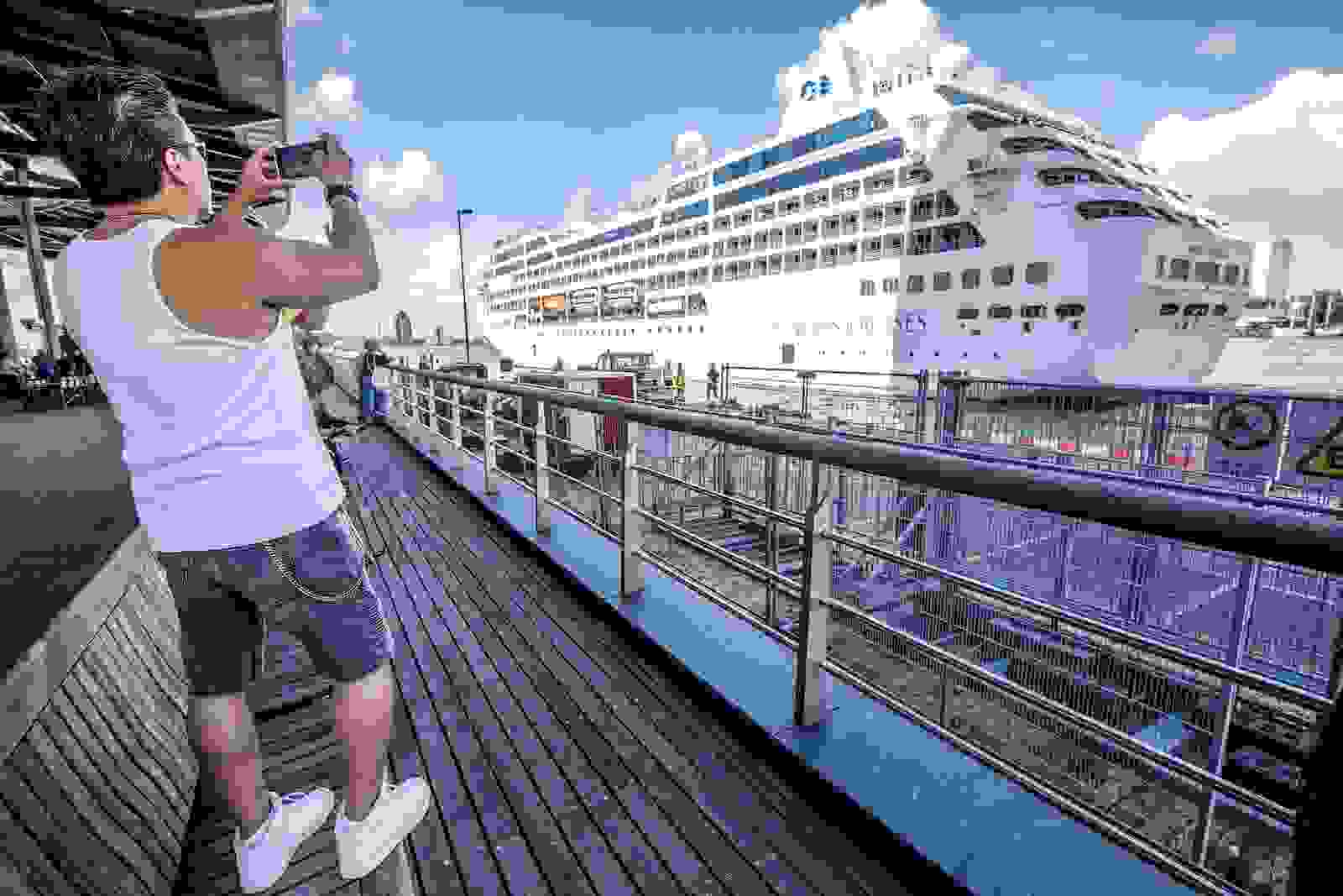 The Pacific Princess of Princess Cruises. (Photo by NIELS WENSTEDT/AFP/Getty Images)