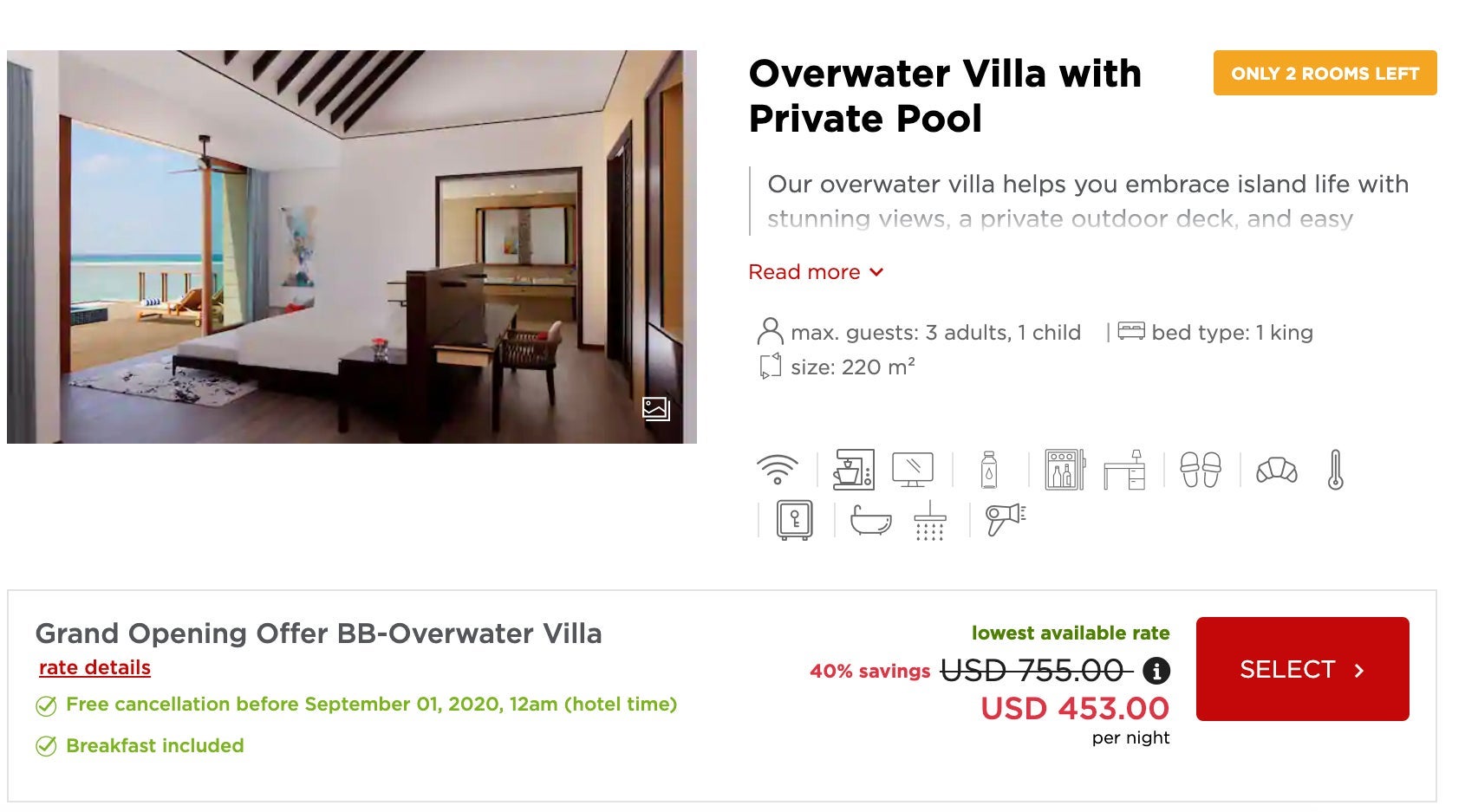 Radisson Blu Maldives intro rate