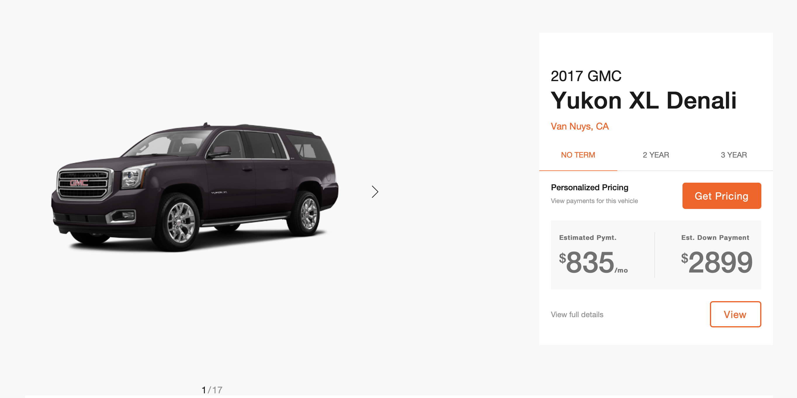 Yukon XL Denali Fair Lease Price