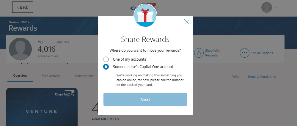 Screenshot of message saying to call the bank