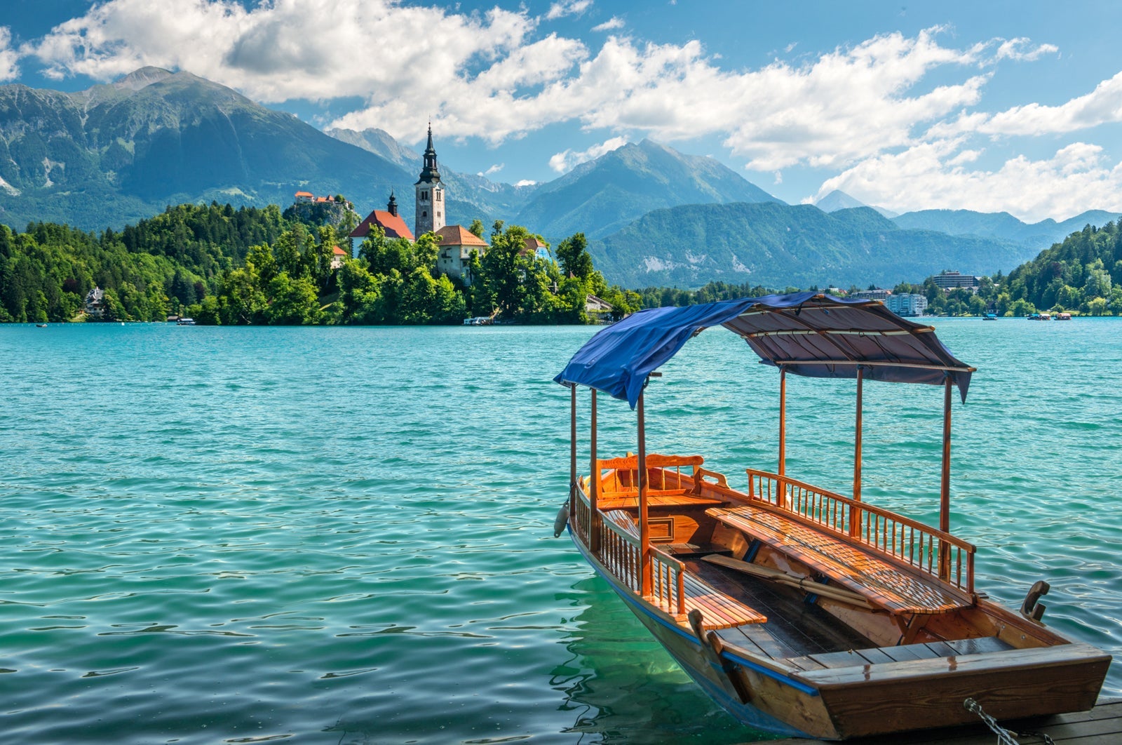 boat on Lake Bled