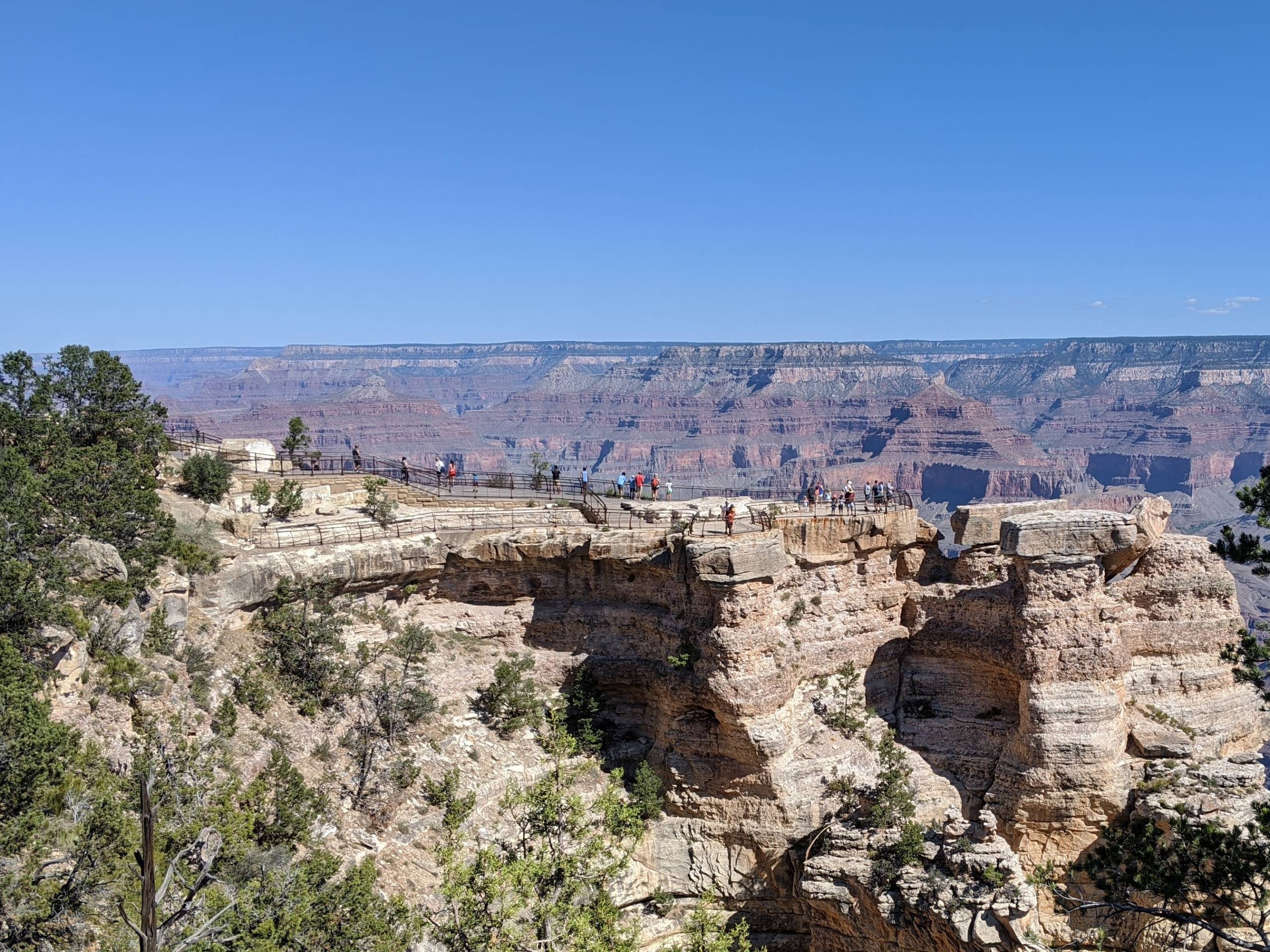 Grand Canyon National Park overlook with minimal crowds