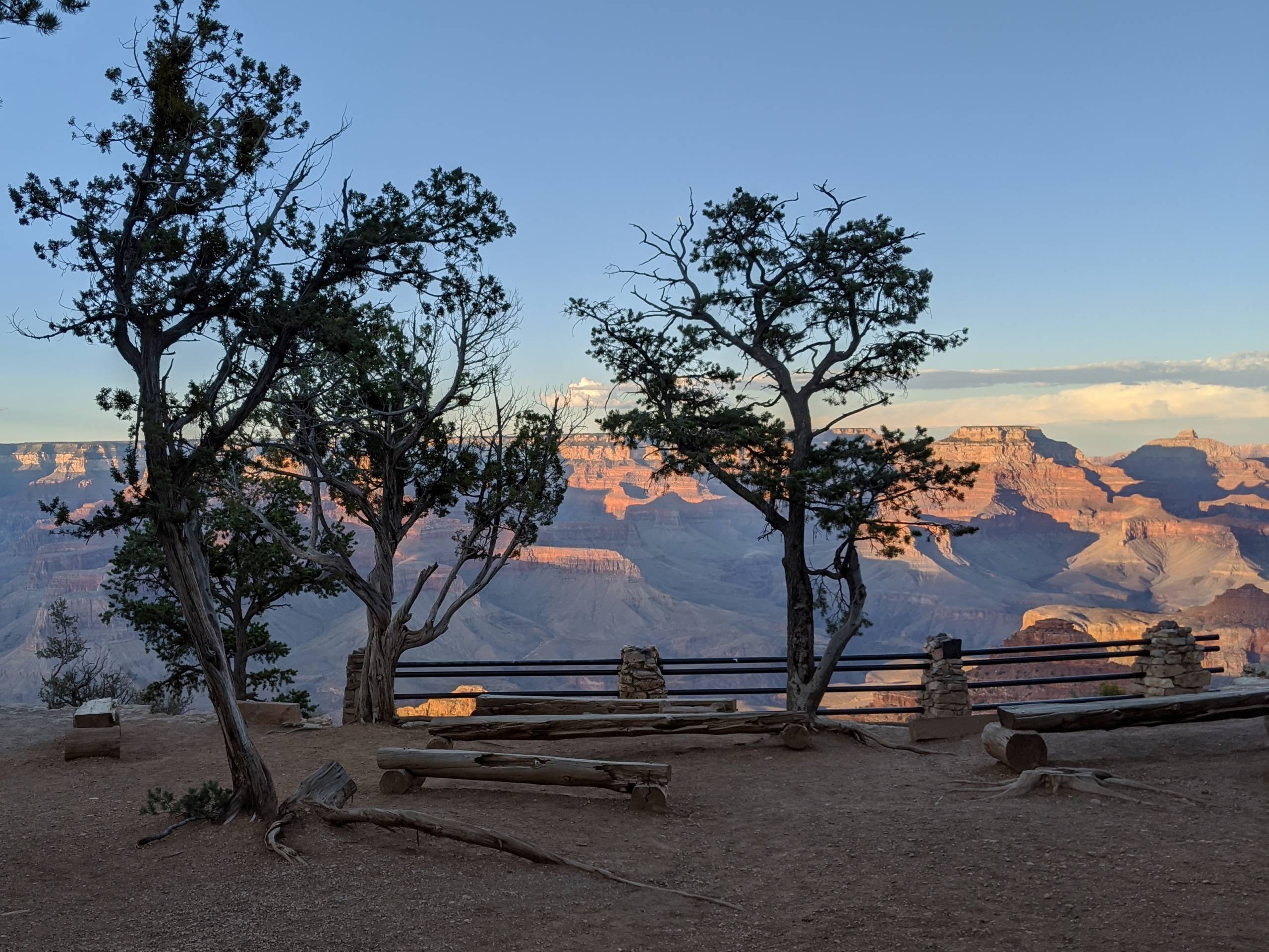 Grand Canyon empty seating area
