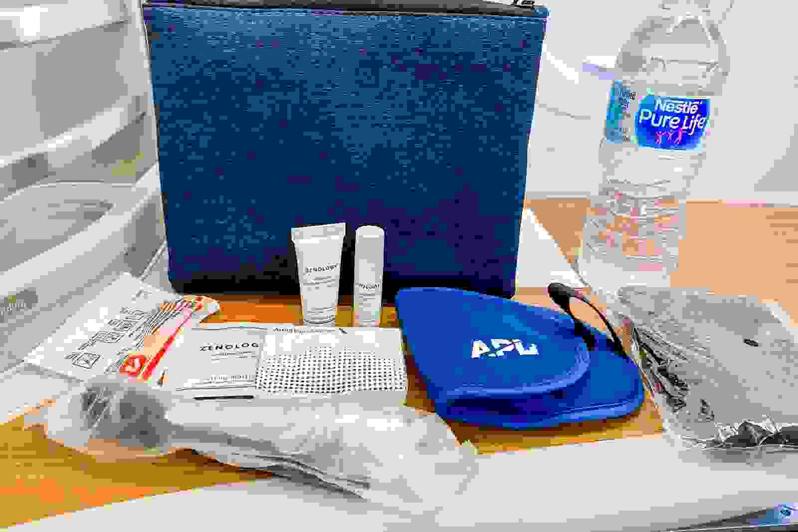 Amenity kit contents