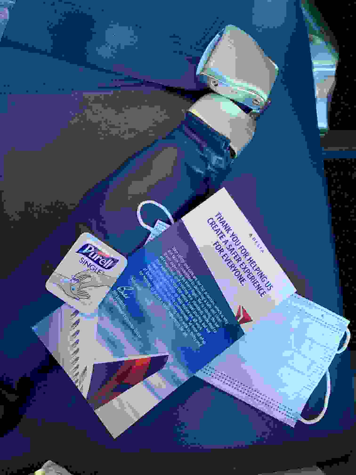 Delta handouts. (Photo by Clint Henderson/The Points Guy)