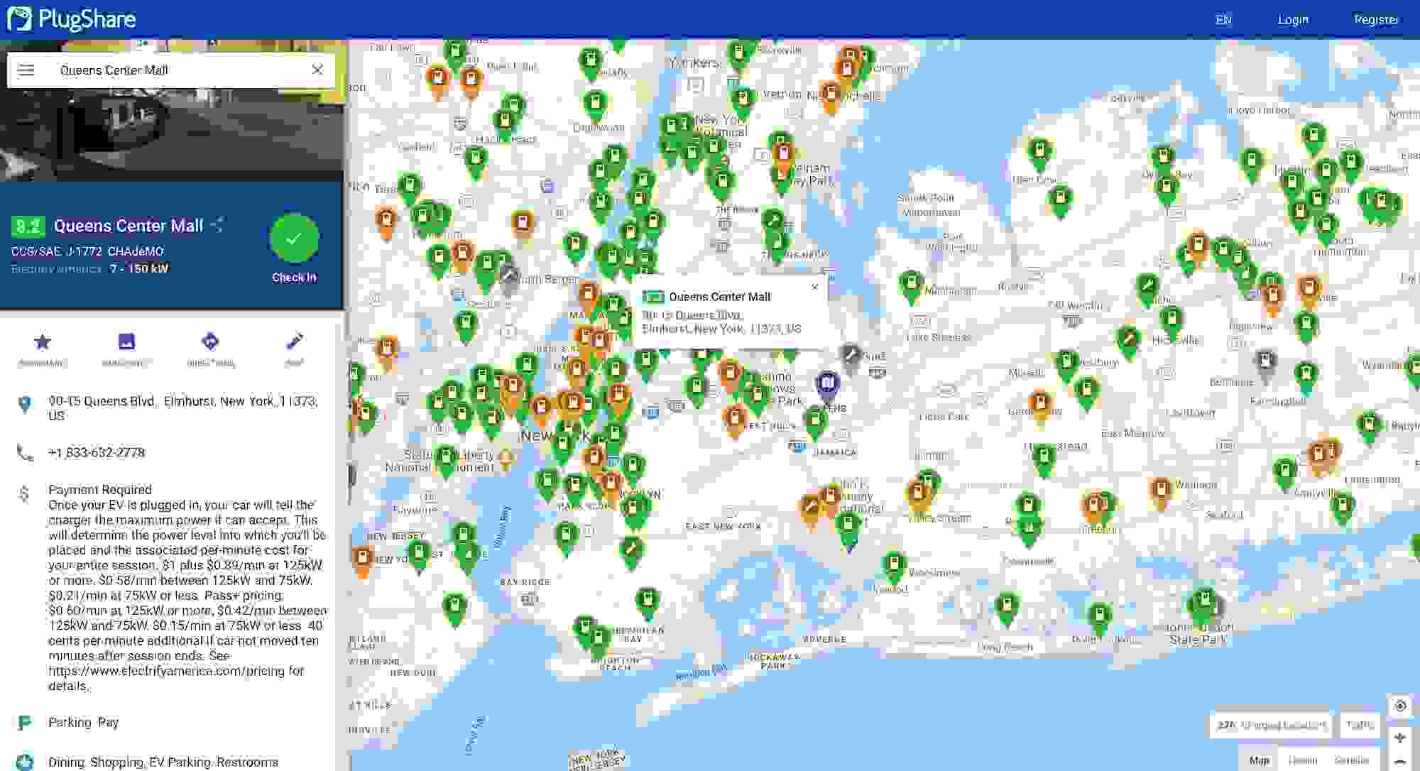 Finding Electric Car Chargers with PlugShare
