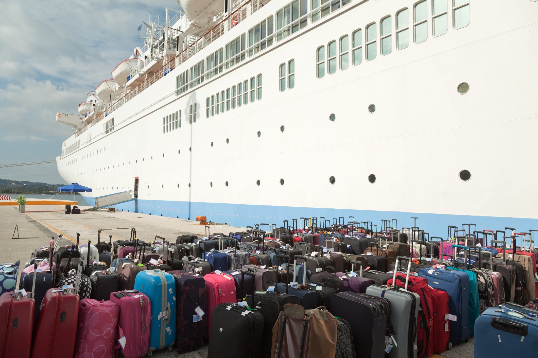 luggage dock cruise ship