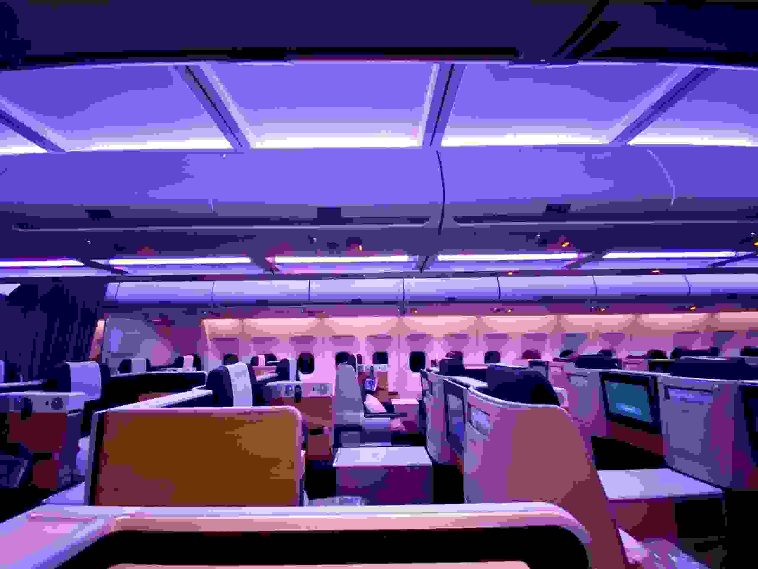 Swiss A340 Business Class Cabin