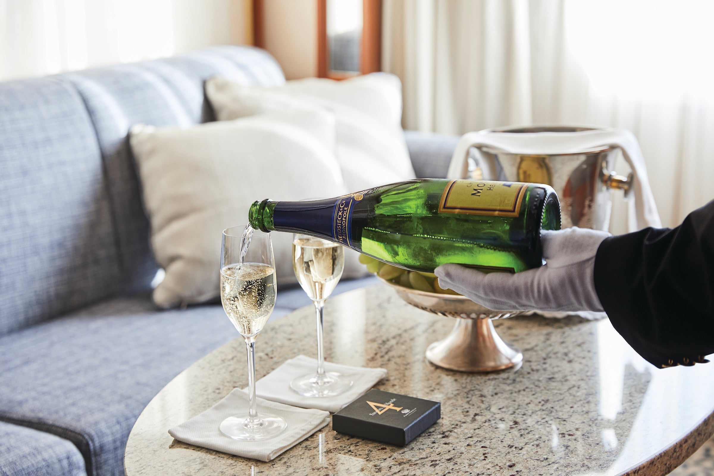 Silversea butler champagne