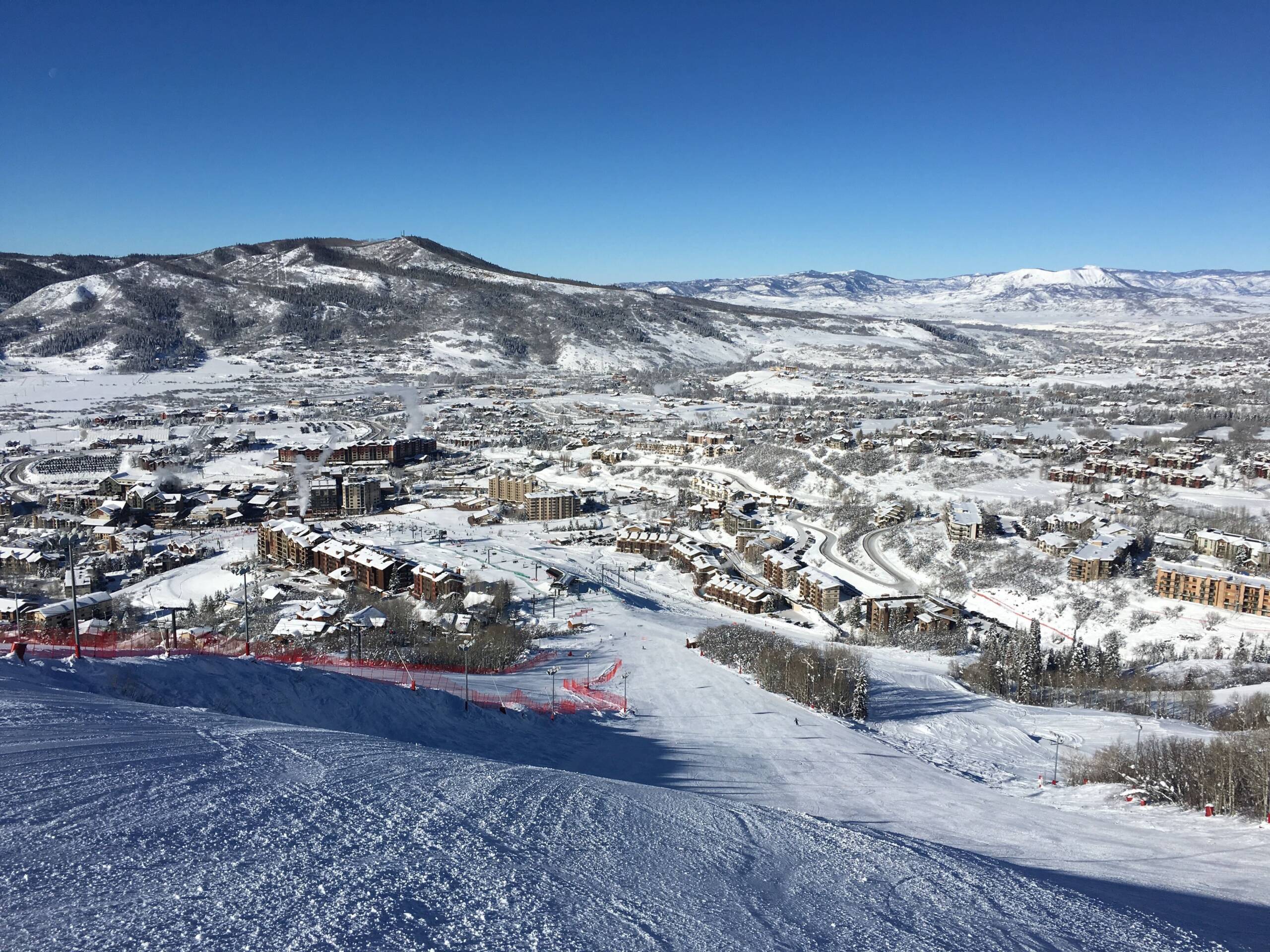 snowy ski mountain