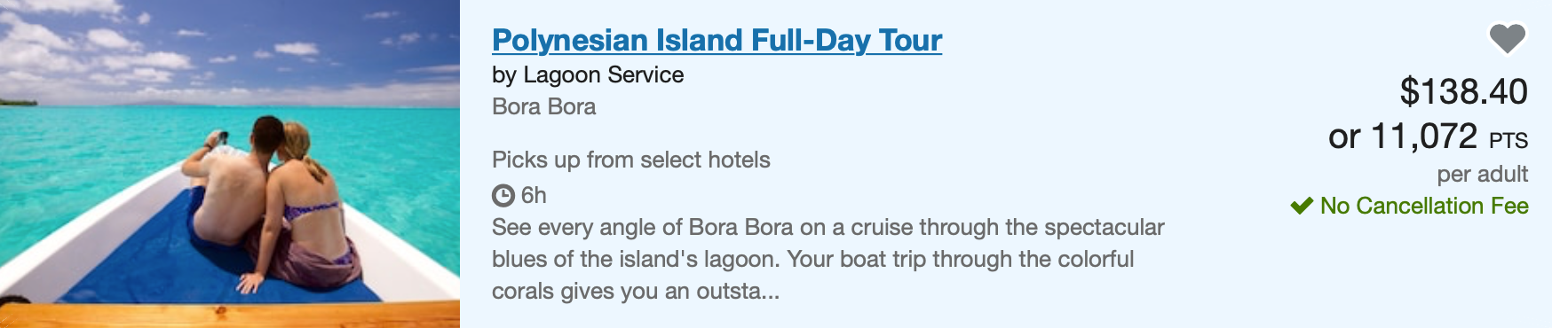 Bora Bora Boat Tour