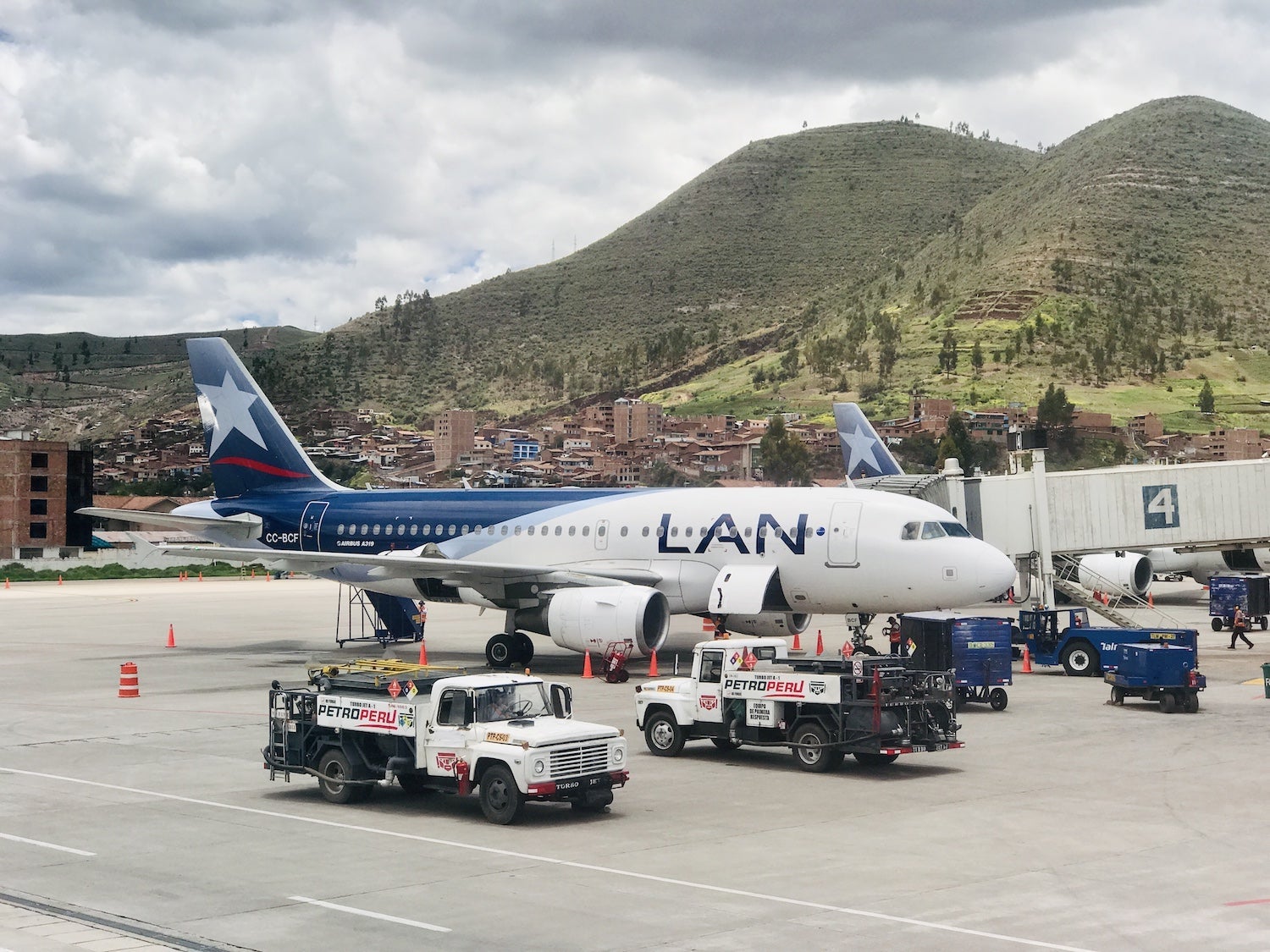 LAN Airplane at Cuzco Airport