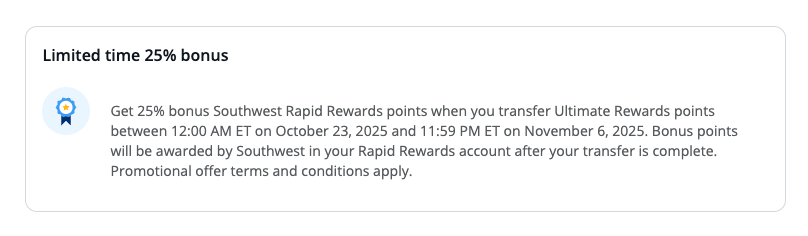 transfer bonus details