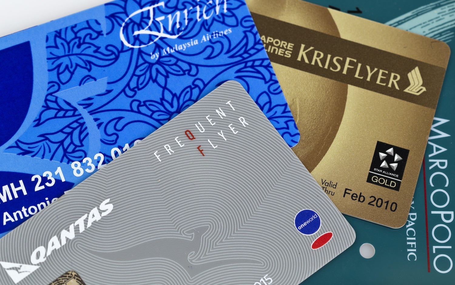 Stack of Frequent Flyer Cards