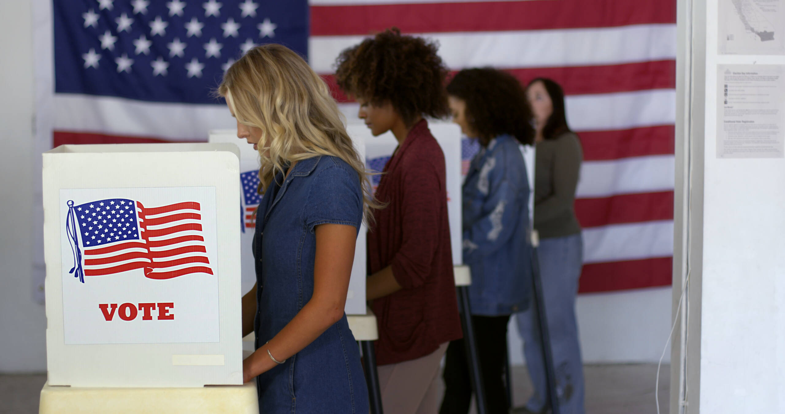 people voting