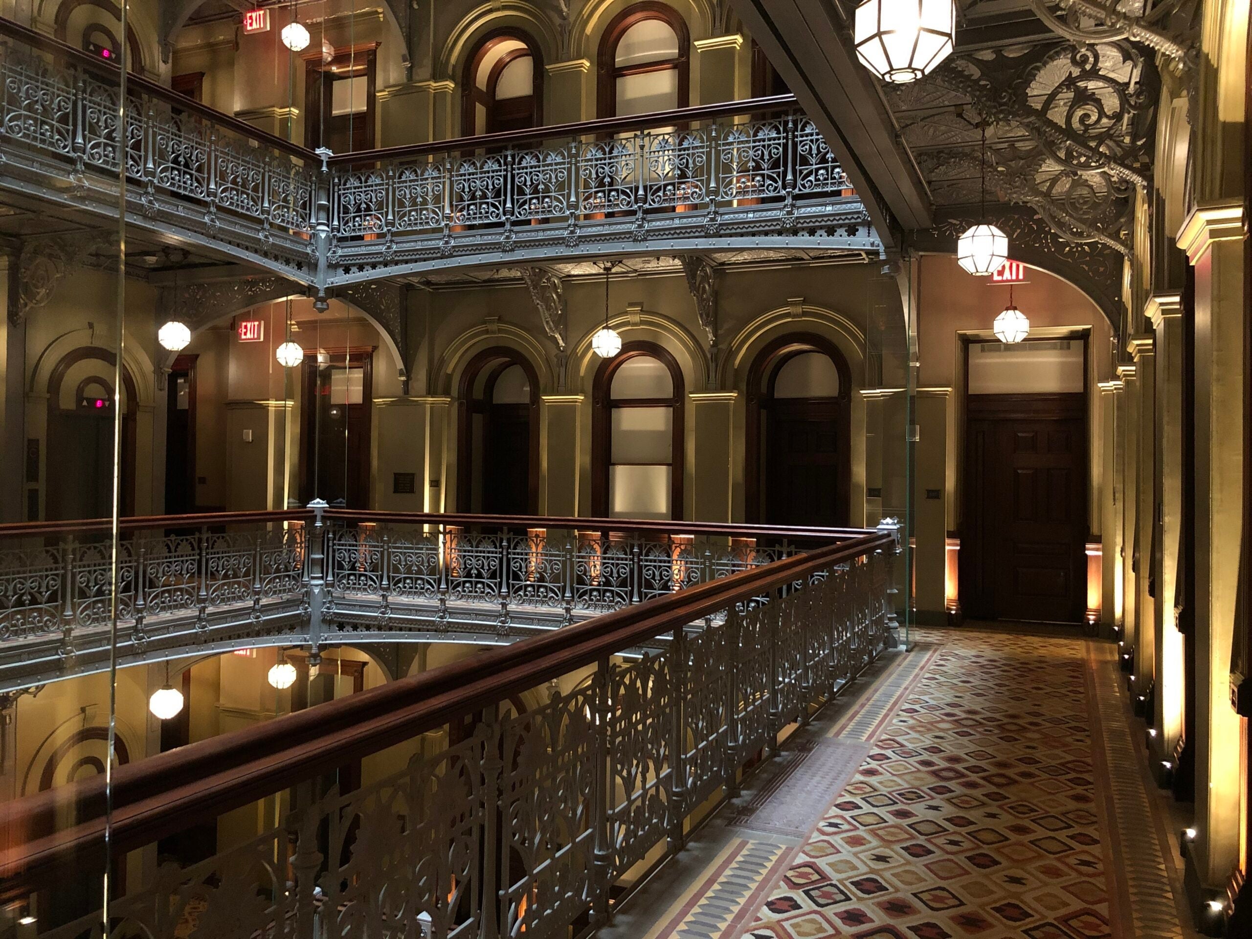 Central atrium at The Beekman, a Thompson Hotel, New York City