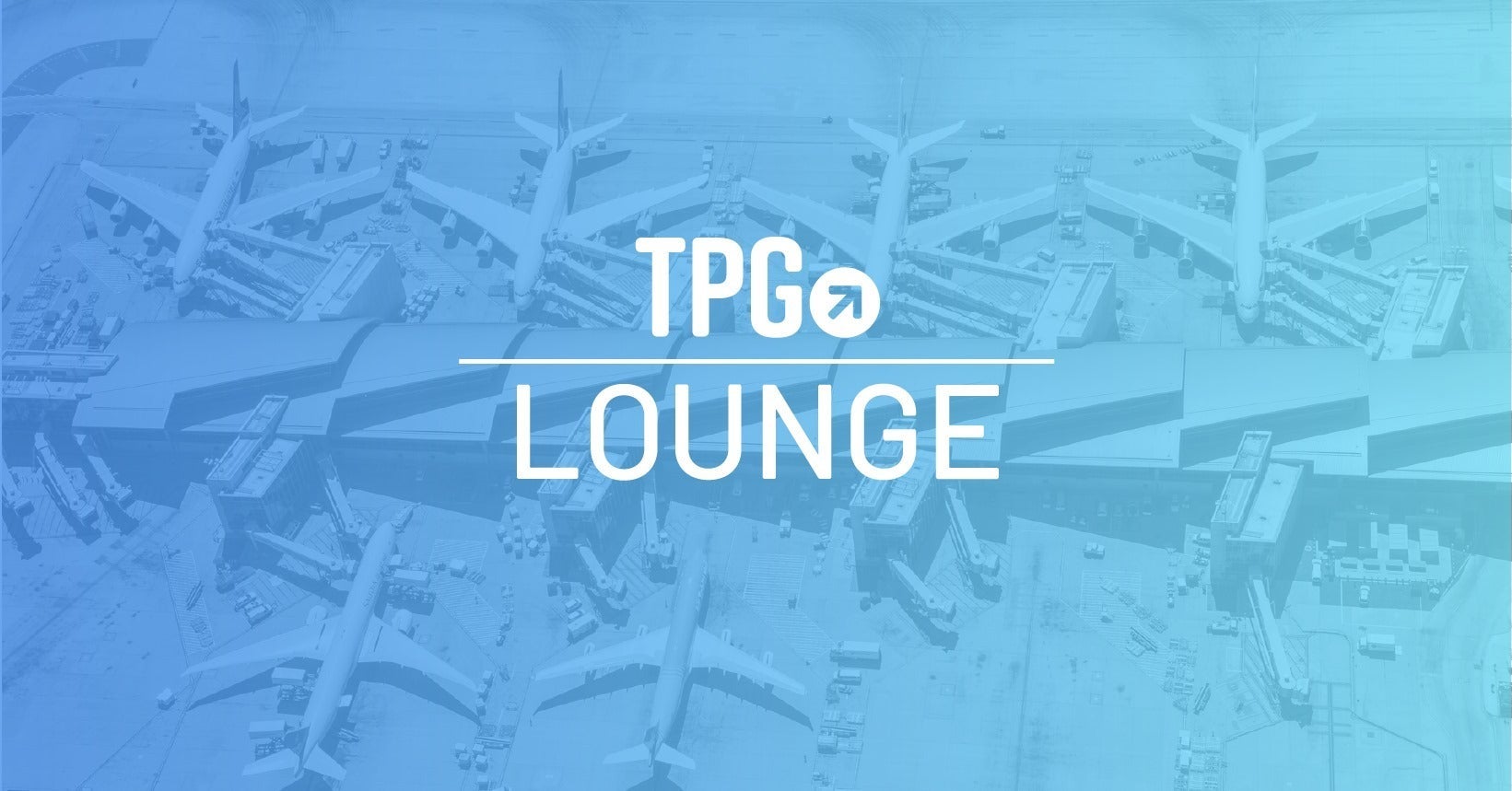 Logo for the TPG Lounge Facebook group